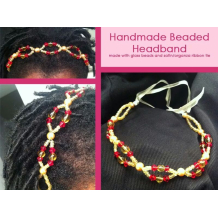 Beaded w/ Ribbon Tied Headband