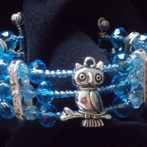 Sitting Owl Cuff Bracelet owl_in_turq.jpg